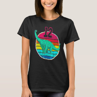 T-shirt 12e anniversaire I Brachiosaurus Diplodocus I Fami