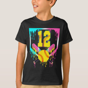 T-shirt 12e anniversaire Softll Home Plate Drip Glace 12 A