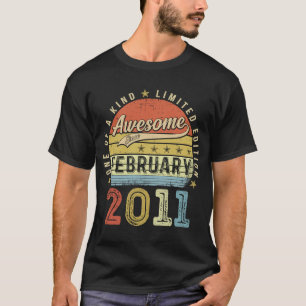 T-shirt 12e anniversaire stupéfiant depuis février 2011 12
