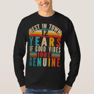 T-shirt 12ème anniversaire vintage Vêtements Fille et garç