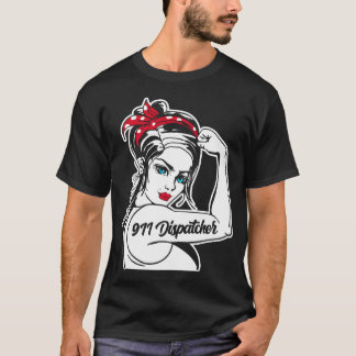 T-shirt 1311 Dispatcher Thin Gold Line 911 Dispatcher