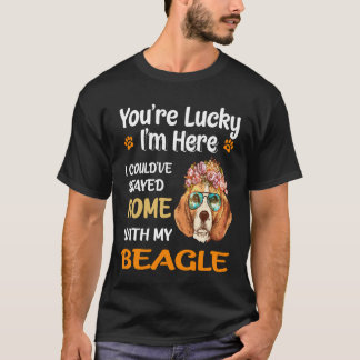 T-shirt 136 Vous Êtes Heureux De Rentrer Avec Mon Beagle