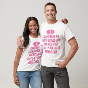 T-shirt 13,1 demi d'humour de marathon
