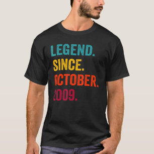 T-shirt 13 Ancienne légende depuis octobre 2009 13 Ans