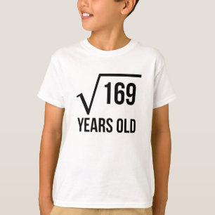 T-shirt 13 années de racine carrée