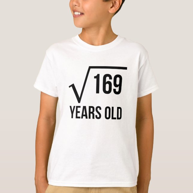 T-shirt 13 années de racine carrée (Devant)