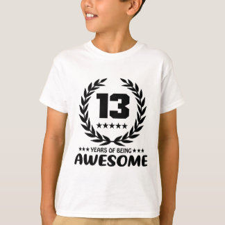 T-shirt 13 ans d'être impressionnant