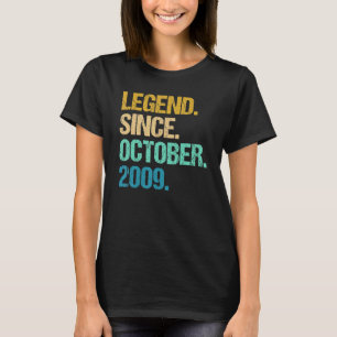 T-shirt 13 Ans Légende depuis Octobre 2009 13e Naissance