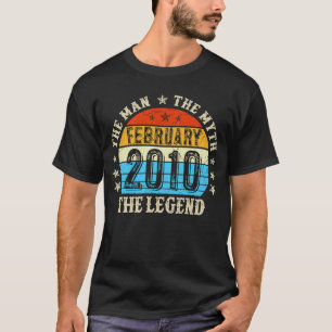 T-shirt 13 Ans L'Homme Mythe Légende Février 2010 13