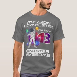 T-shirt 13e anniversaire astronaute spatiale Lover 13 ans
