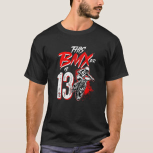 T-shirt 13e anniversaire Boy BMX Anniversaire Décorations