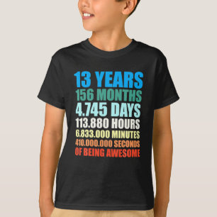 T-shirt 13e anniversaire Cadeau garçon 13 ans être génial