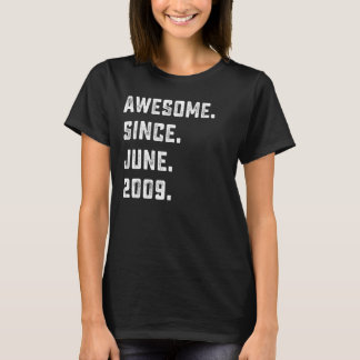 T-shirt 13e anniversaire Cadeau stupéfiant depuis juin 200