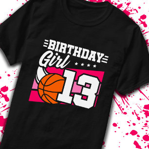 T-shirt 13e anniversaire de basket-ball Anniversaire 13 an