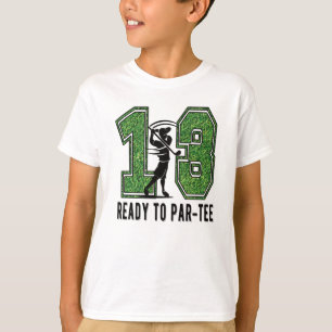 T-shirt 13e anniversaire Gift Joueur de golf 13 ans Garço