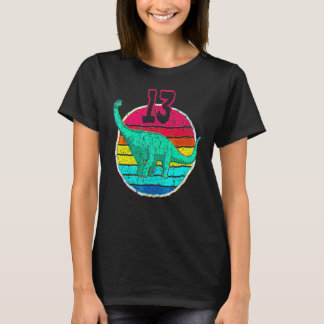 T-shirt 13e anniversaire I Brachiosaurus Diplodocus I Fami