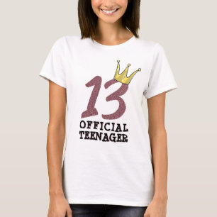 T-shirt 13e anniversaire Officielle Adolescente Ado Couron