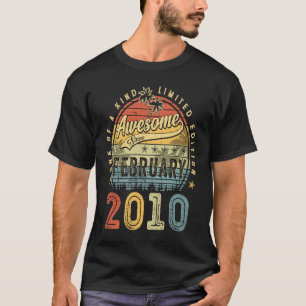 T-shirt 13e anniversaire stupéfiant depuis février 2010 13