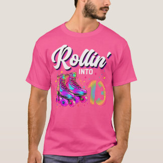 T-shirt 13Th Birthday Girl 13 Year Old Roller Skate Skatin