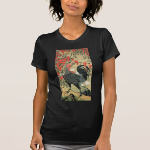 T-shirt 14. 南 天 雄 鶏 図, 冲 Noix rouges et coq, Jakuchu, 若