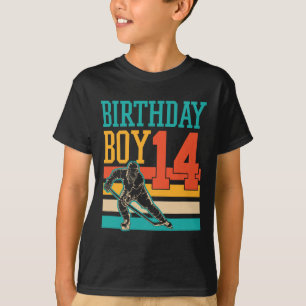 T-shirt 14 Ans Hockey sur glace Thème 14ème anniversaire f