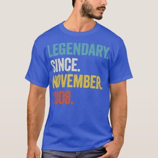 T-shirt 14 Ans Légendaire Depuis Novembre 2008 14e Bi