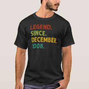 T-shirt 14 Ans Légende depuis décembre 2008 14e Birt