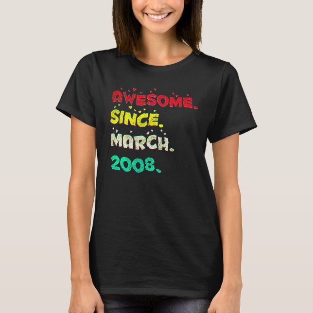 T-shirt 14 Ans Mars 2008 4 (Devant)