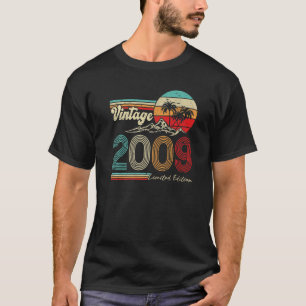T-shirt 14 ans Retro Vintage 2009 14e anniversaire 1
