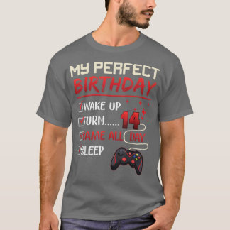 T-shirt 14 Year Old Gamer Gift Boy Teen 14th Perfect Birth