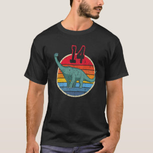 T-shirt 14E Anniversaire I Brachiosaurus Diplodocus I Fami
