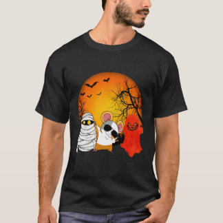 T-shirt 152 Citrouille d'Halloween de cochon de Guinée