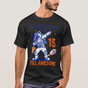 T-shirt 15 Ans Astronaut planète spatiale 15e Anniversaire