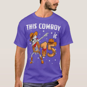 T-shirt 15 ans Cowboy Western Dabbing Skeleton 15e b