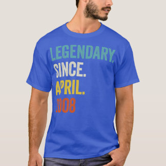 T-shirt 15 ans de légende depuis avril 2008 15e anniversai