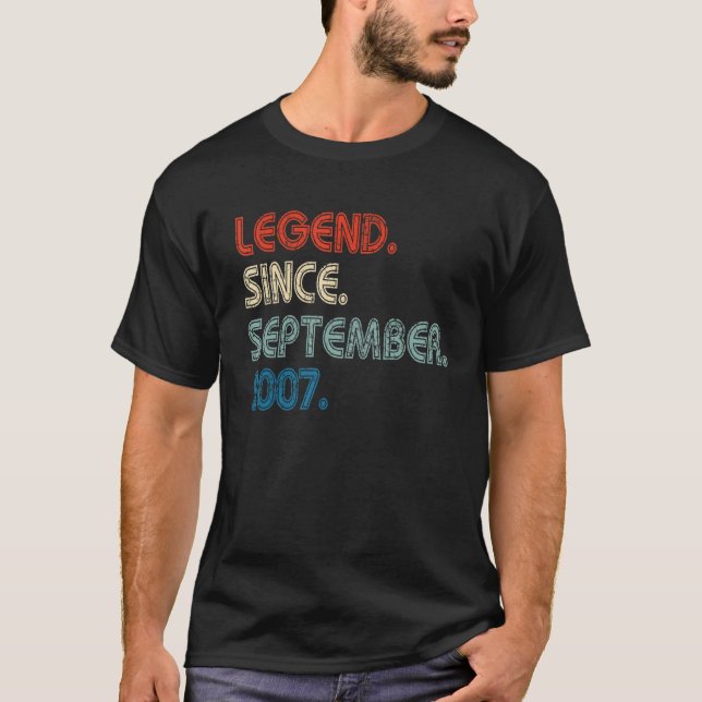 T-shirt 15 ans de légende depuis septembre 2007 15th Bir (Devant)