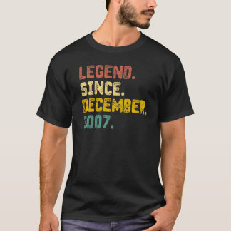 T-shirt 15 Ans Légende depuis décembre 2007 15e Birt