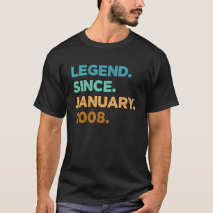T-shirt 15 Ans Légende depuis Janvier 2008 15 Ans
