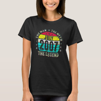T-shirt 15 ans l'homme mythe légende juillet 2007 15e anni