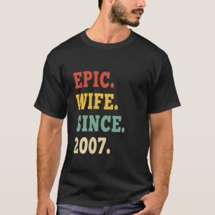 T-shirt 15e anniversaire de Mariage Epic Femme depuis 2007