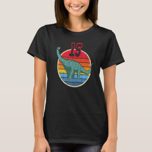 T-shirt 15e anniversaire I Brachiosaurus Diplodocus I Fami