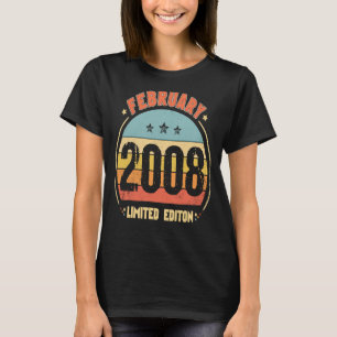 T-shirt 15e anniversaire stupéfiant depuis février 2008 Ré