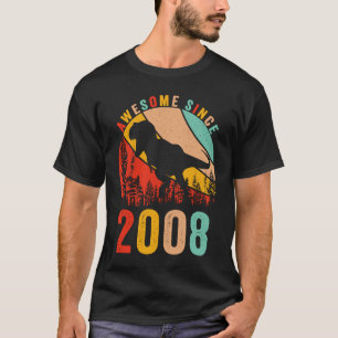 T-shirt 15ème Anniversaire Dinosaur T Rex Boys Retro Aweso