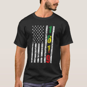 T-shirt 1619 Nos ancêtres African American Pride Black Hi