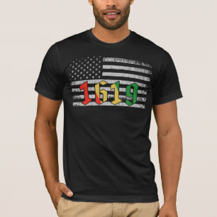T-shirt 1619 Nos ancêtres Fierté africaine Histoire noire