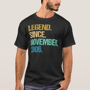 T-shirt 16 Ans Awesome Depuis Novembre 2006 16th Bir