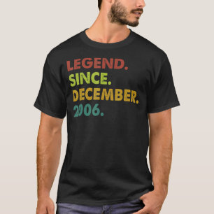 T-shirt 16 ans de légende depuis décembre 2006 16e naissan