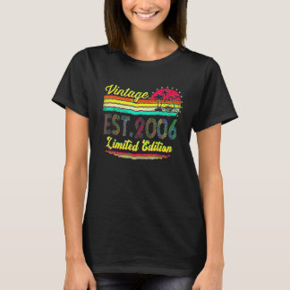 T-shirt 16 Ans Vintage 2006 16e Anniversaire 6