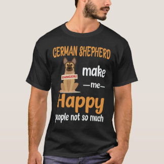 T-shirt 16 Bergers Allemands Me Rendent Heureux Les Gens P