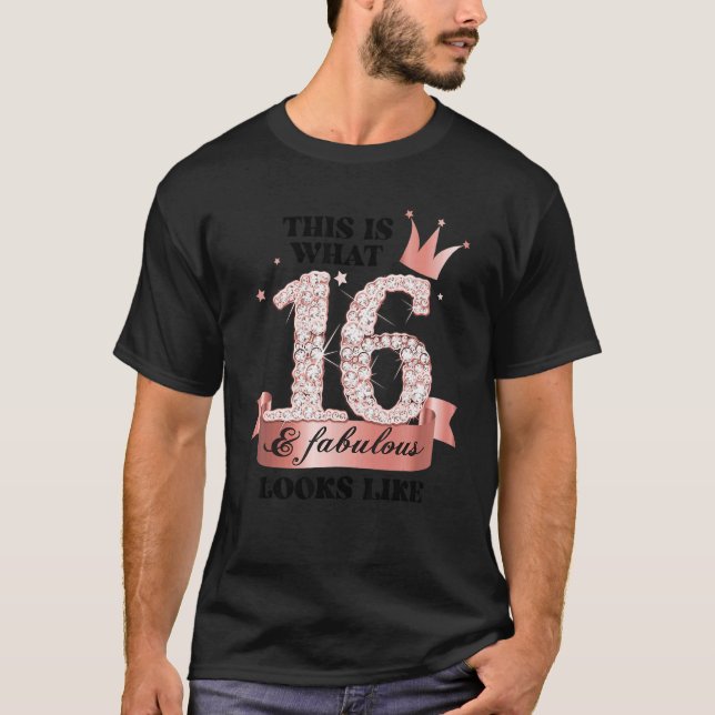 T-shirt 16 & Fabulous I Rose And White Party Group Candid  (Devant)